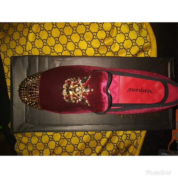 Red men's loafers - Picture 2 of 4